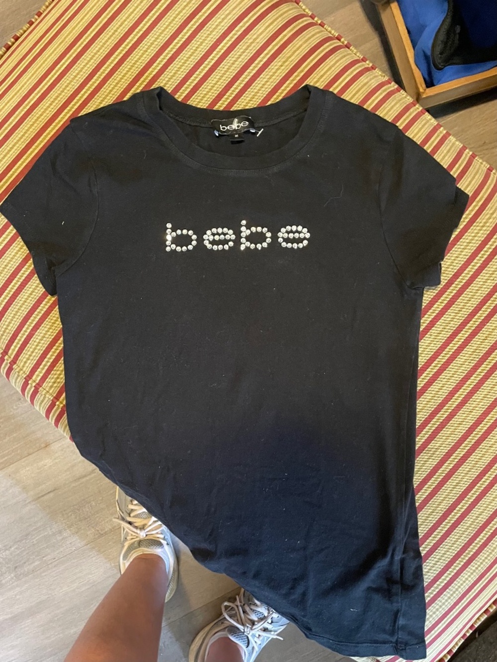 Rhinestone Bebe Vintage Tee